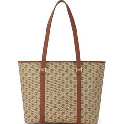 Lavie Women Brand Logo Printed Shopper Leather Shoulder Bag-44