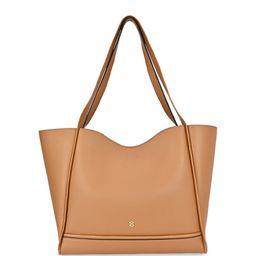 HORRA Oversized PU Structured Shoulder Bag Up to 12 inch-image-1