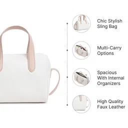 Fastrack PU Structured Handheld Bag image 4