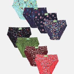 Lux Cozi Boys Pack Of 8 Assorted Cotton Anti-Odour Basic Briefs-12