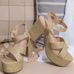 DressBerry Open Toe Platform Heels-18