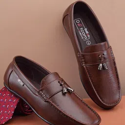 Action Men Leather Formal Loafers-image-21