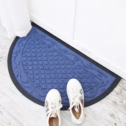 Ariana Blue Textured Doormat-30
