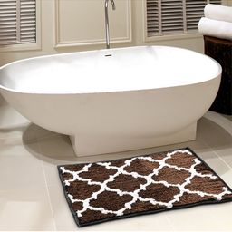 AAZEEM Brown Printed Anti Skid Doormats-6