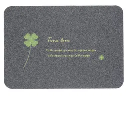 Cortina Grey Printed Rectangular Doormat image 2