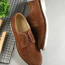 CARLO ROMANO Men Round Toe Suede Formal Derbys-image-63