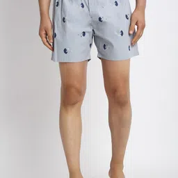 Big Fox Men Grey & Blue Printed Boxers BX_014_Grey_S-image-75