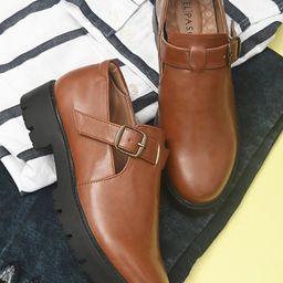 El Paso Women Tan Flatforms-22