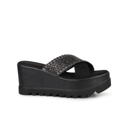 Inc 5 Textured Open Toe Flatform Heels image 4