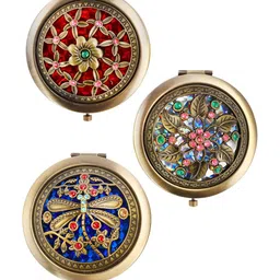 P-Plus International Red & Blue 3 Pieces Foldable Pocket Mirrors-picture-32