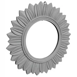 VAS collection home Grey MDF Round Wall Mirrors-49