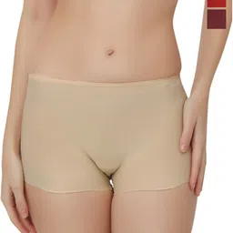 Bella Voste Pack Of 3 Moisture-Wicking Mid-Rise Seamless Boy Shorts Briefs-image-94