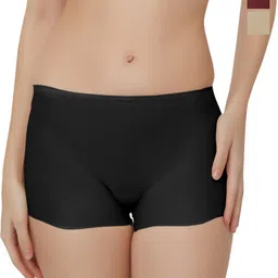 Bella Voste Pack Of 3 Moisture-Wicking Mid-Rise Seamless Boy Shorts Briefs-image-89