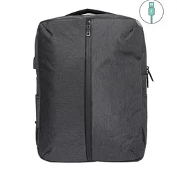 ROYAL SON Grey Backpack with USB Charging Port-30