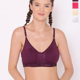 ABELINO Girls Pack of 4 Cotton Non Padded Bra With All Day Comfort-picture-21
