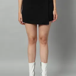BROOWL Straight Divided Zip Mini Skirt-picture-11