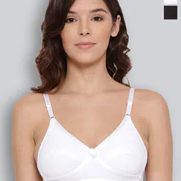 LYRA Pack Of 2 Full Coverage Non Padded Cotton Everyday Bras With All Day Comfort-45