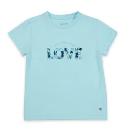 Gini and Jony Girls Typography Printed Cotton T-Shirt-image-46