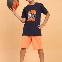 Ninos Dreams Boys Printed T-shirt with Shorts-image-76