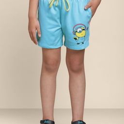 Kids Ville Girls Minions-Printed Cotton Shorts-13