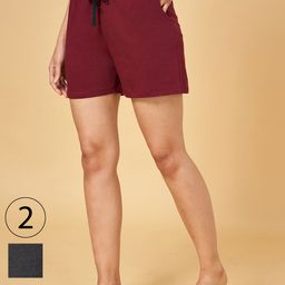 YU by Pantaloons Pack Of 2 Cotton Shorts-picture-12