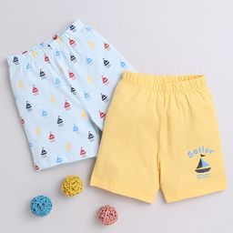 BUMZEE Boys Pack Of 2 Mid-Rise Cotton Shorts-picture-39