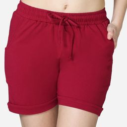 VStar Women Red Lounge Shorts-image-29