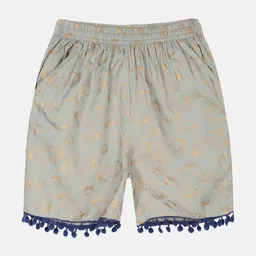 KiddoPanti Girls Grey Shorts-picture-43