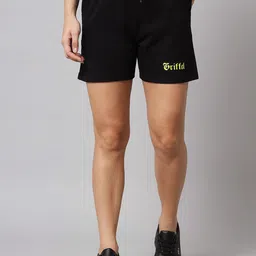 GRIFFEL Women Loose Fit Cotton Sports Shorts-picture-35