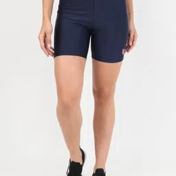 Beau Design Women Navy Blue Skinny Fit Sports Shorts-image-90