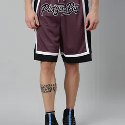 Xtep  Men Typography Printed Loose Fit Basketball Shorts-image-20