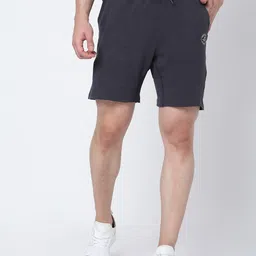 MERCHANT MARINE Men Grey Solid Shorts-picture-37