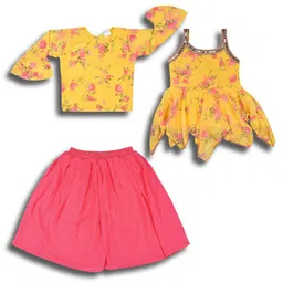Wish Karo Girls Floral Printed Top with Shorts-picture-45