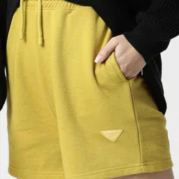 RAREISM Women Yellow Shorts-image-50