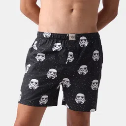 The Souled Store Men Black Conversational Printed Star Wars Boxers-31
