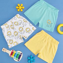 Pantaloons Baby Boys Pack Of 3 Mid Rise Shorts-picture-48