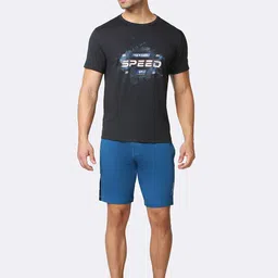 Van Heusen Performance Men Solid Swift Dry High Stretch Knit Shorts-5