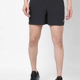 ASICS Men Black Ventilate 5In Solid Sports Shorts-image-82