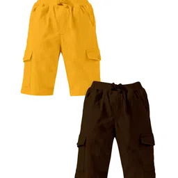 KiddoPanti Boys Pack Of 2 Regular-Fit Cotton Shorts-picture-38