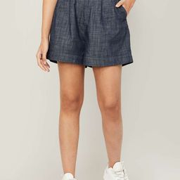 Xpose Women Blue Cotton Shorts-picture-56