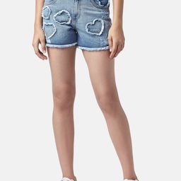Coolsters by Pantaloons Girls Self Design Cotton Mid-Rise Frayed Denim-image-82
