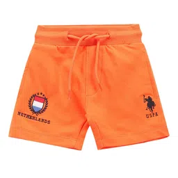 U.S. Polo Assn. Kids Boys Embroidered Regular Fit Shorts-34
