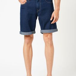 Mast & Harbour Men Slim Fit Low-Rise Denim Shorts-image-73