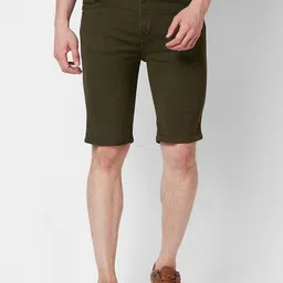 mode de base Men Slim Fit Denim Shorts-image-36