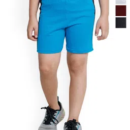 BAESD Boys Pack of 4 Side Tape Pure Cotton Regular Shorts-image-8