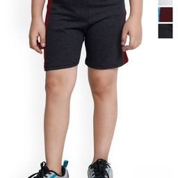 BAESD Boys Pack of 4 Side Tape Pure Cotton Regular Shorts-image-67