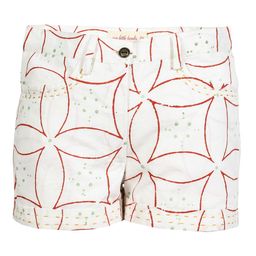 My Little Lambs Girls Off-White & Red Printed Regular Fit Regular Shorts-image-31
