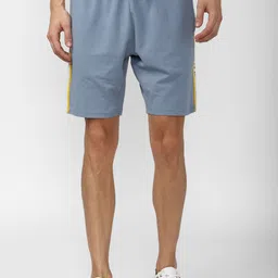Peter England Men Blue Solid Shorts-picture-35