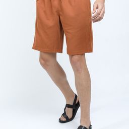 HIGHLANDER Men Brown Solid Mid-Rise Knitted Shorts-image-34