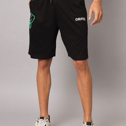 GRIFFEL Men High-Rise Cotton Regular Shorts-image-95